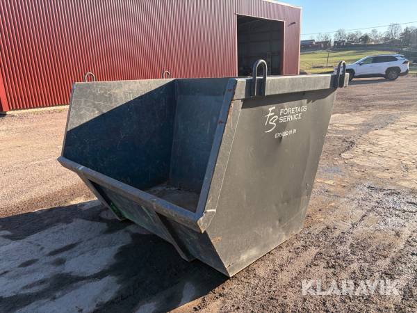 Tippback LT container 3 m3 med Stora BM-fäste