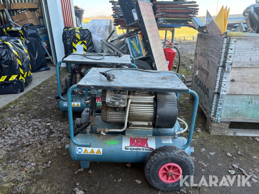 Kompressor Fiac på hjul 2st