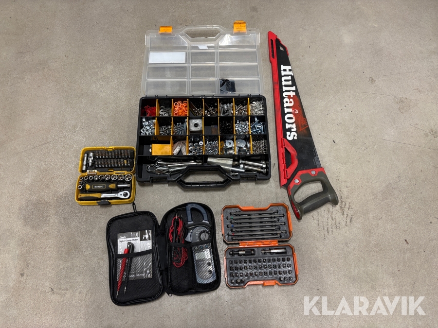 Verktygskit + skruvlåda