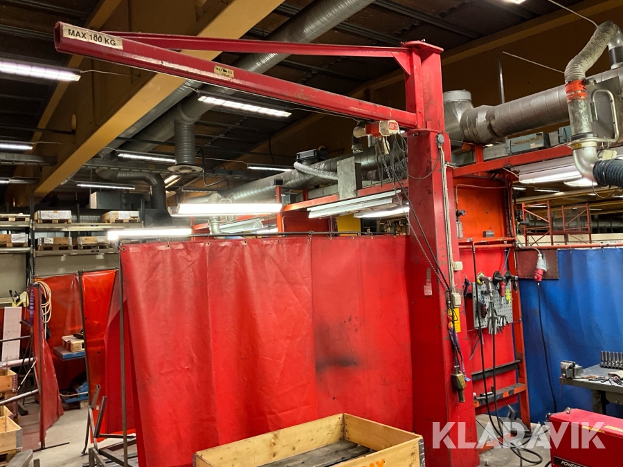 Pelarsvängkran JHP 42 med telfer