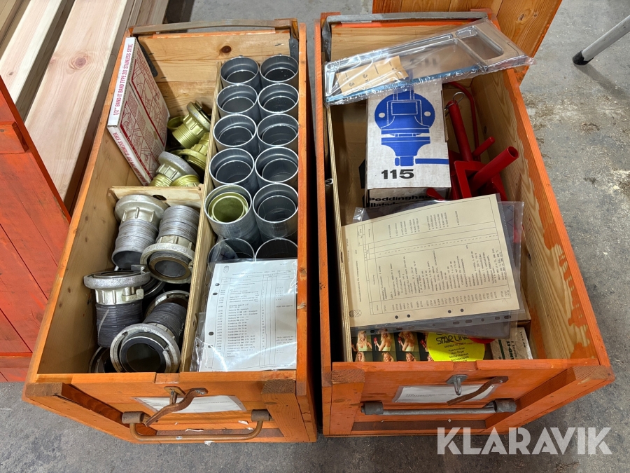 Reservdelssats med verktyg för slang