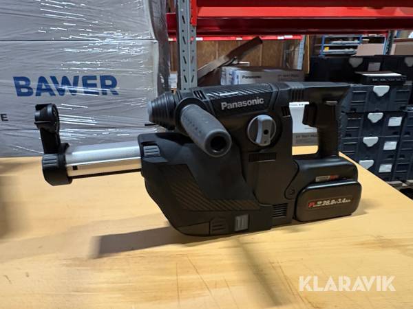Borrhammare Panasonic EY7881PC2V32 med dammsugare 2st batterier samt laddare