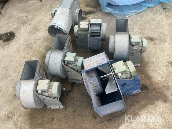 Ventilationsfläktar 6 st