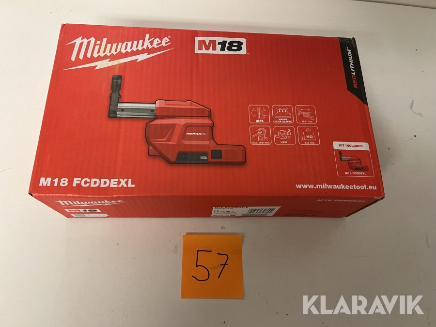 Dammsugartillsats Milwaukee M18 FCDDEXL