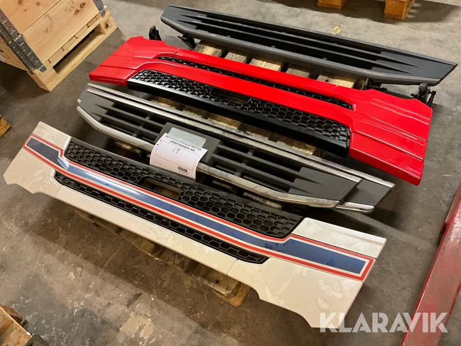 Grillfront 5 st till lastbil