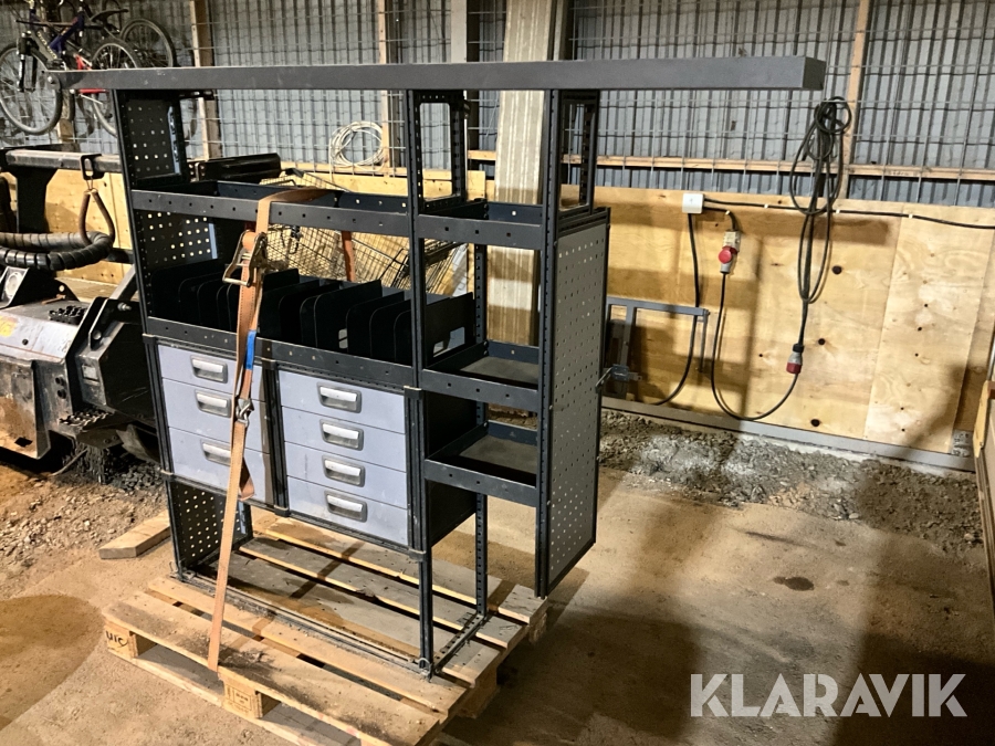 Verkstadsinredning/modulsystem transportbil Bista
