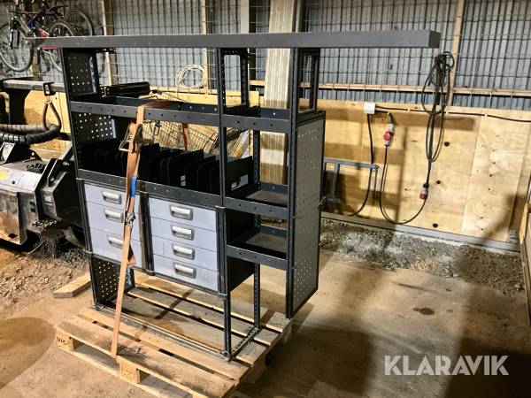 Verkstadsinredning/modulsystem transportbil Bista