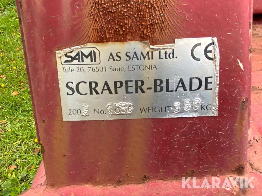 Snöblad Sami Scraper-blade, Hällefors, Klaravik auktioner