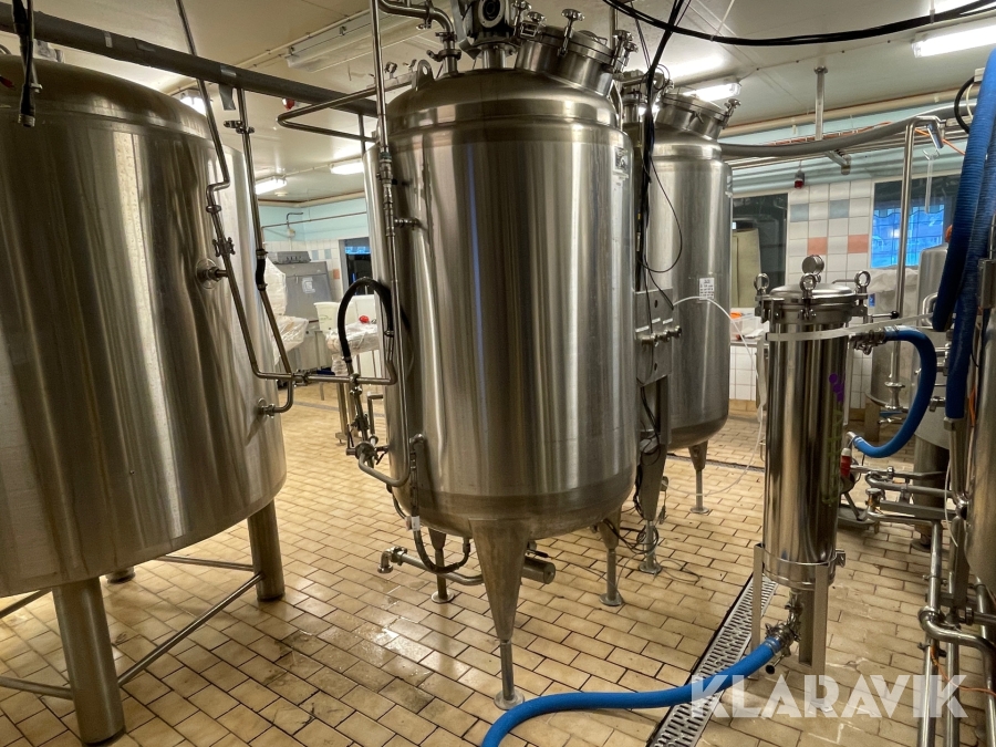 Process tank 1st Nilssons Industrier 750L dubbelmantlad