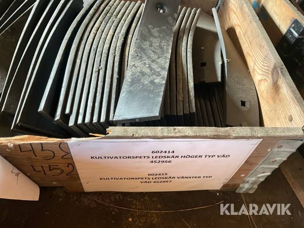 Kultivatorspets / ledskär 10 + 10 höger vänster