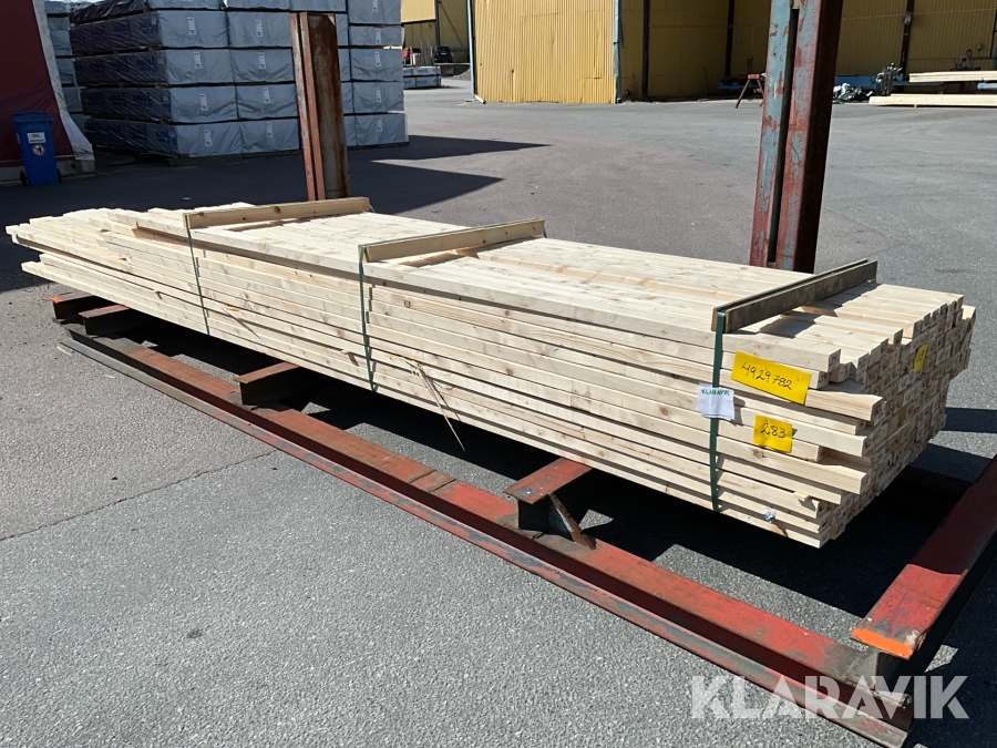 Virkespaket hyvlad regel 45x70 607löpmeter