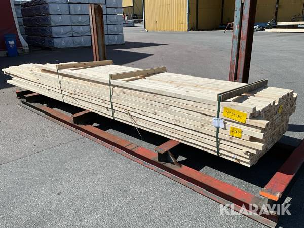 Virkespaket hyvlad regel 45x70 607löpmeter