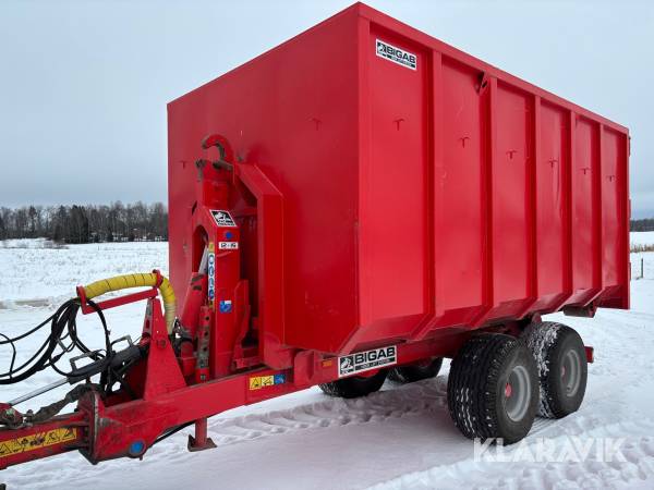 Lastväxlarvagn Bigab 12-15 inkl container