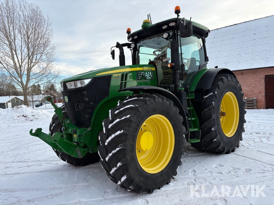 Traktor John Deere 7310R med frontlyft & GPS