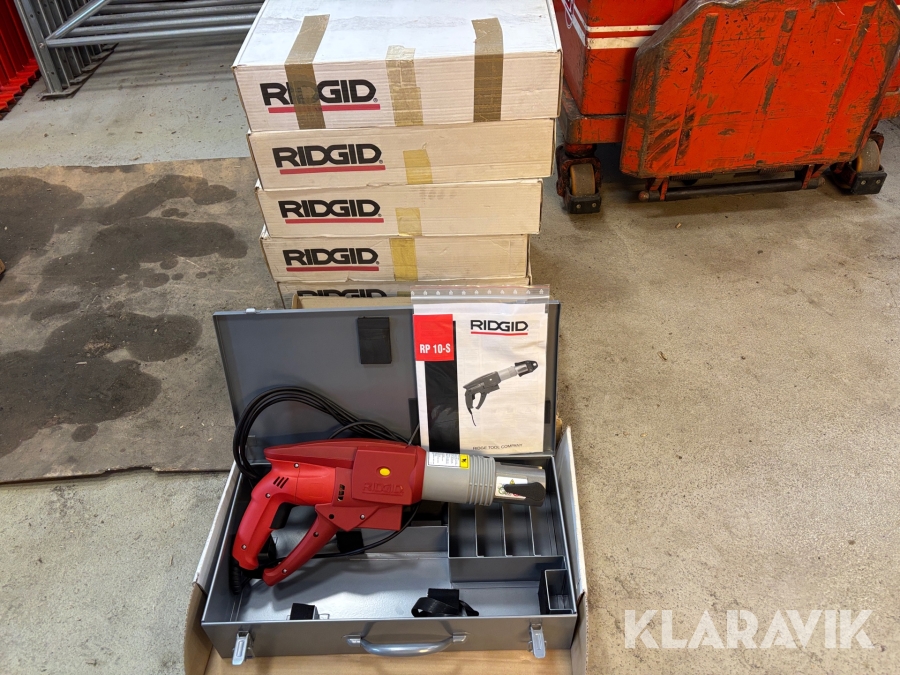 Parti med rörpressmaskiner Ridgid RP 10-S 6st i kartong