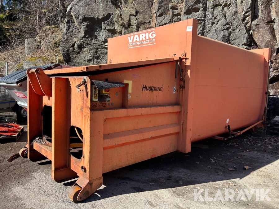 Komprimator Husmann på lastväxlarram