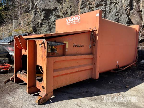 Komprimator Husmann på lastväxlarram