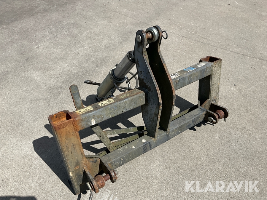 Adapter Bala Agri 3 punkt- lilla BM med hydraulisk Tryckstång