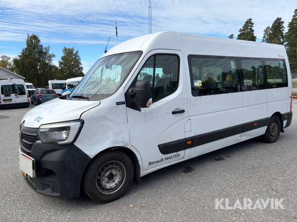 Minibuss Renault Master Chassi Cab 3.5 T 2.3 dCi Manuell 145 hk med luftfjädring och 5 st passagerarplatser