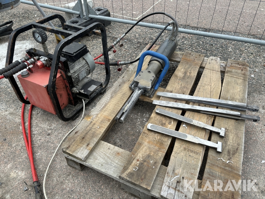 Hydraulisk bergspräckare med aggregat Thema SP400