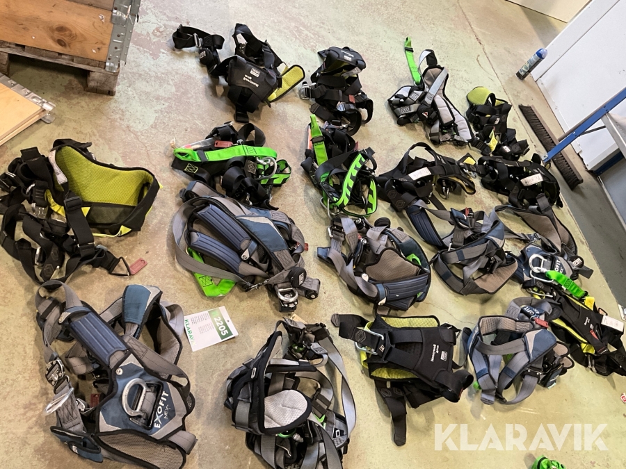 Fallskyddsutrustning 18st sele