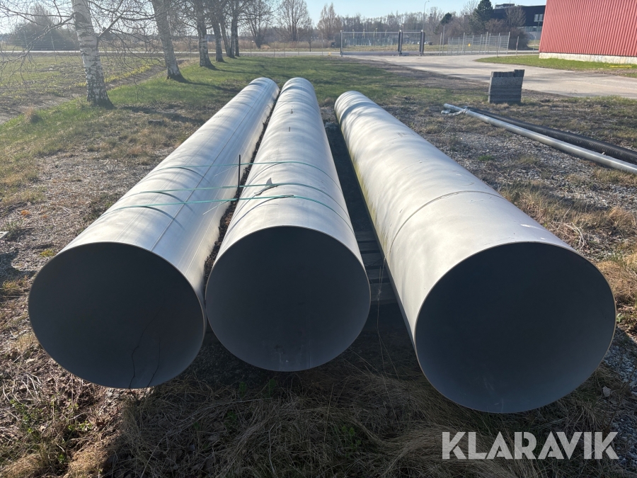 Rör och rörböj i rostfritt, Kumla, Klaravik auktioner