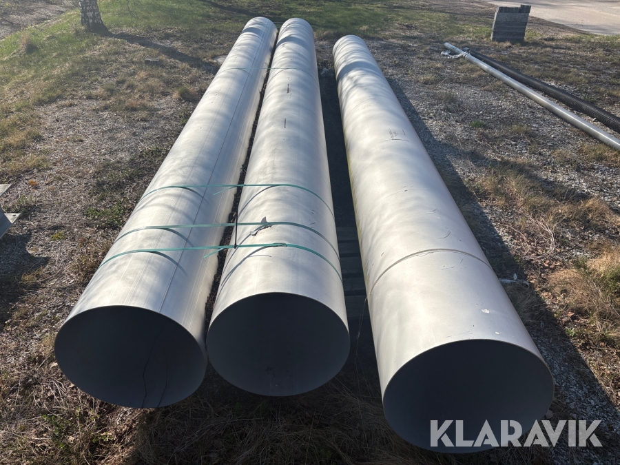 Rör och rörböj i rostfritt, Kumla, Klaravik auktioner