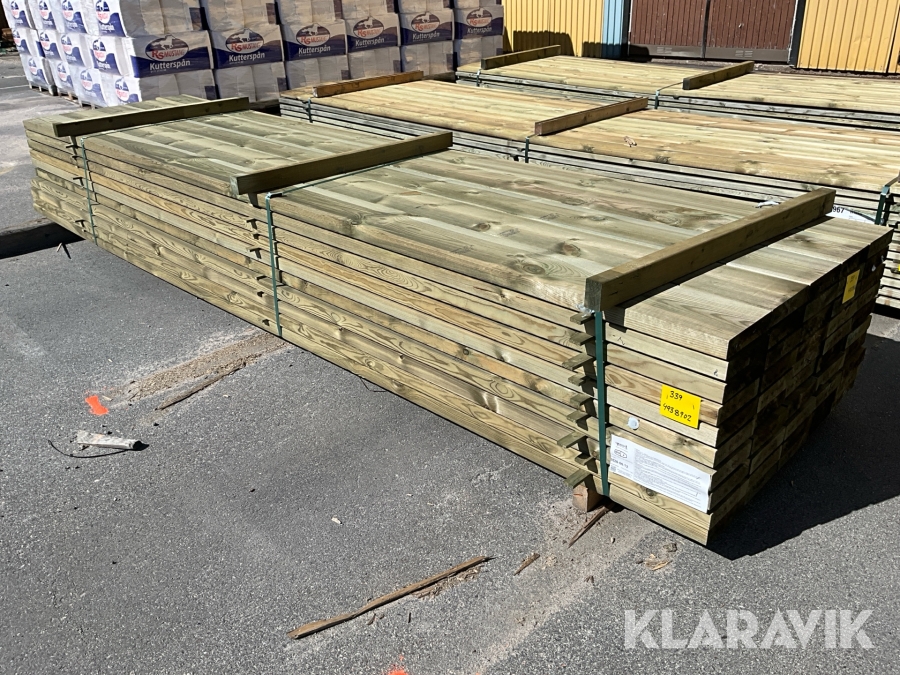 Virkespaket hyvlad regel Tryckimpregnerat NTR A 45x195 210löpmeter