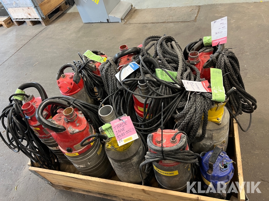 Defekta pumpar Grindex, Atlas Copco 12 st