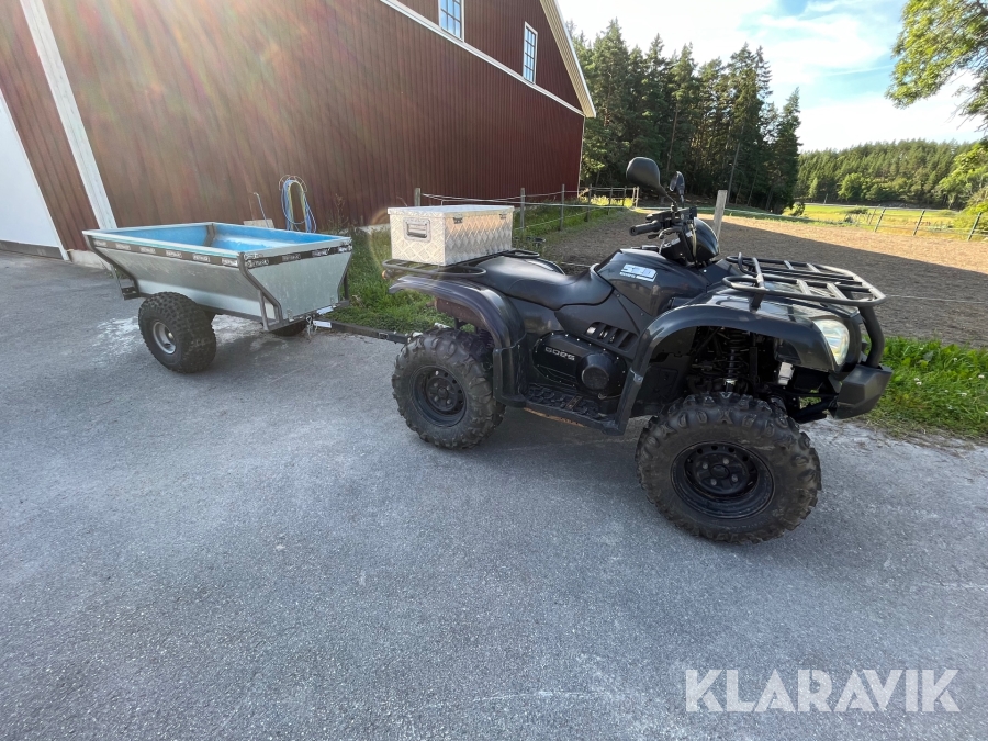 Fyrhjulning Goes 520 Steal med vagn