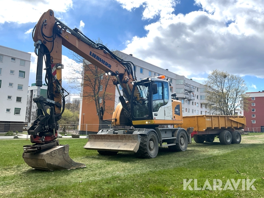 Grävmaskin Liebherr A 918 Compact Litronic med Rototilt, 3D grävsystem och vagn