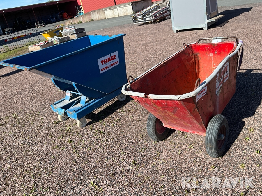 Fodervagn och Tippcontainer