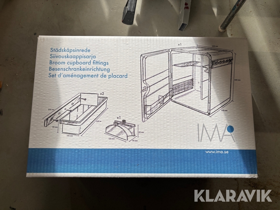 Städskåpssats Ima Mörkgrå