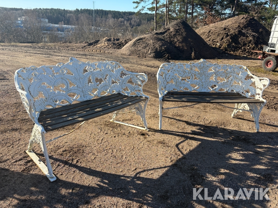 Gjutjärnssoffa Aggenberg Stockholm Ormbunke 2 st