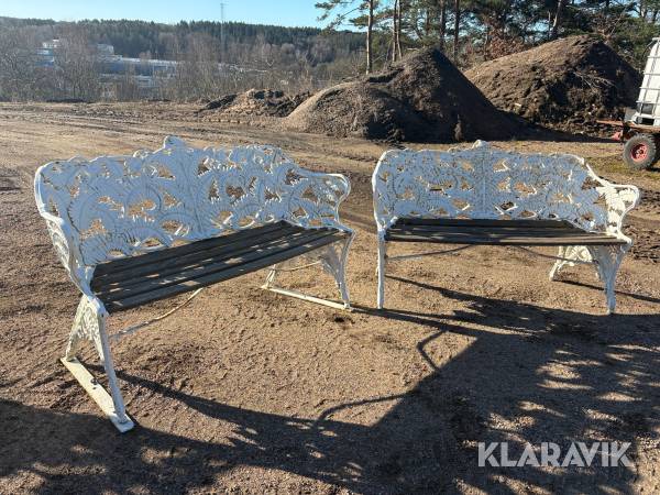 Gjutjärnssoffa Aggenberg Stockholm Ormbunke 2 st