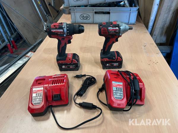 Mutter & borrmaskin Mikwaukee M18 CR / M18 BIW12 2 st