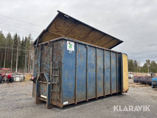 Lastväxlarcontainer GMM 40m3 med tak