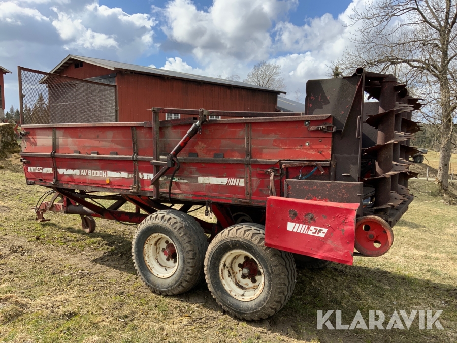 Gödselspridare JF AV 6000H hydraulisk lucka