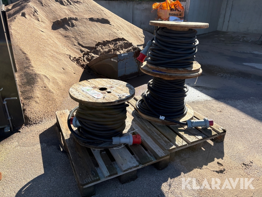 Kabel 63 A, 3 rullar