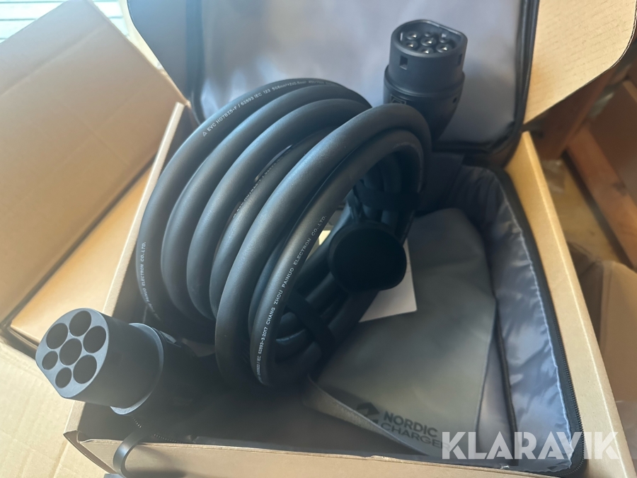 Laddkablar 4st type2 Nordic Charger 3-fas, 32A - 22 kW