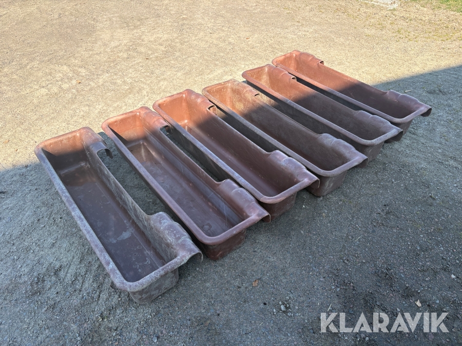 Foderkrubbor / Tråg 6st