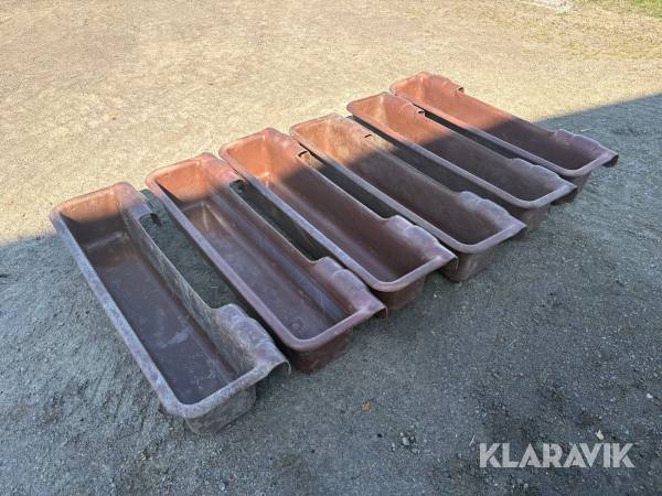 Foderkrubbor / Tråg 6st