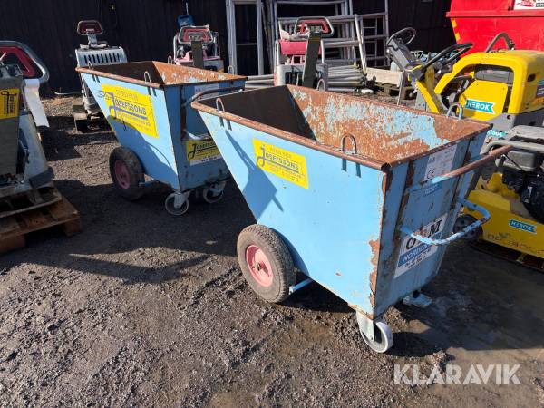 Fodervagn tippbar OBM 2 st