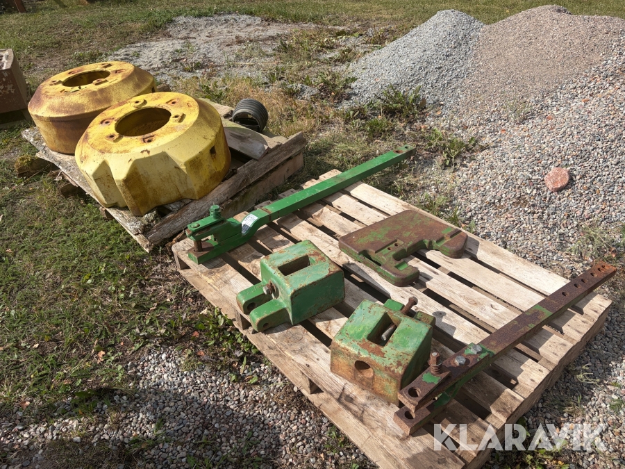 Bakhjulsvikter + frontvikter John Deere 40 Serien