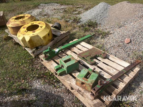 Bakhjulsvikter + frontvikter John Deere 40 Serien
