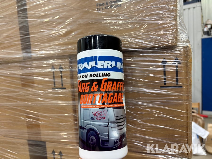 Rengöringwipes för färg & graffiti 760 st Trailerline