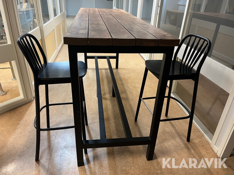 Barbord med 8st stolar