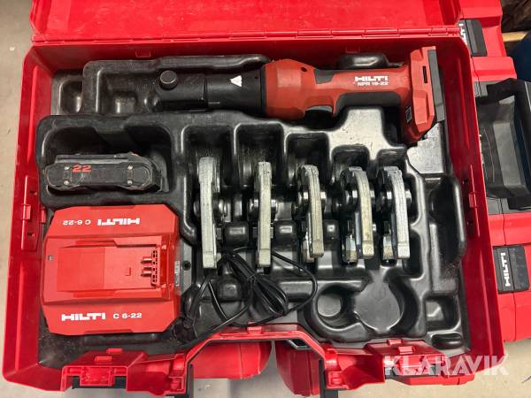 Pressverktyg Hilti NPR 19-22 M käftar ink batteri och laddare
