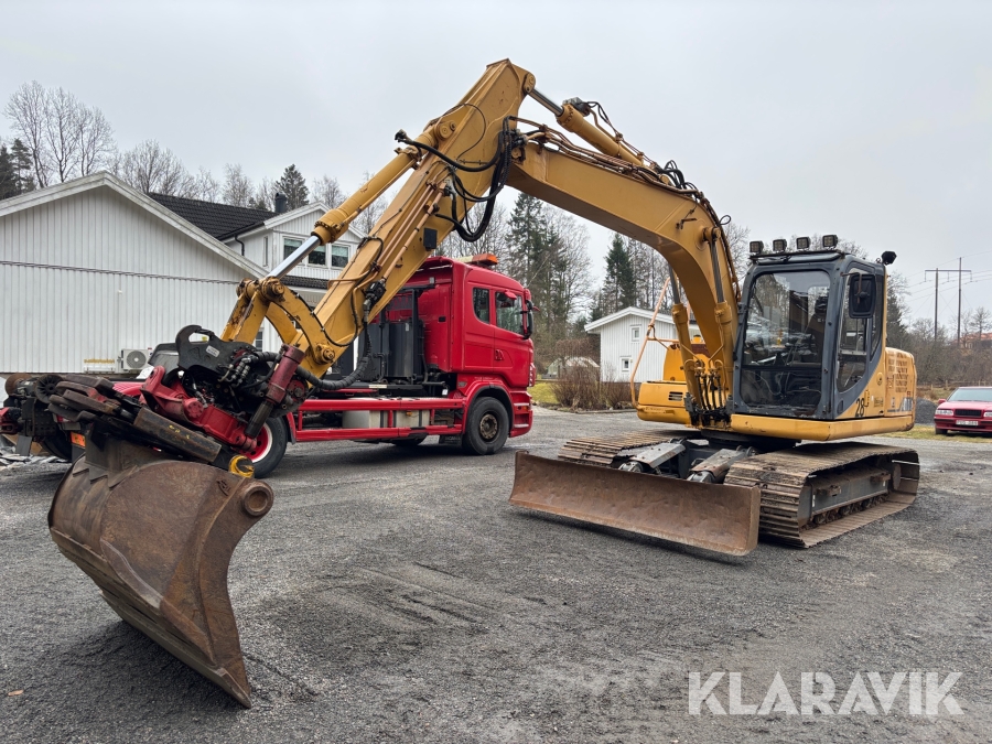 Grävmaskin Liugong CL G915D med tiltrotator & 5 redskap