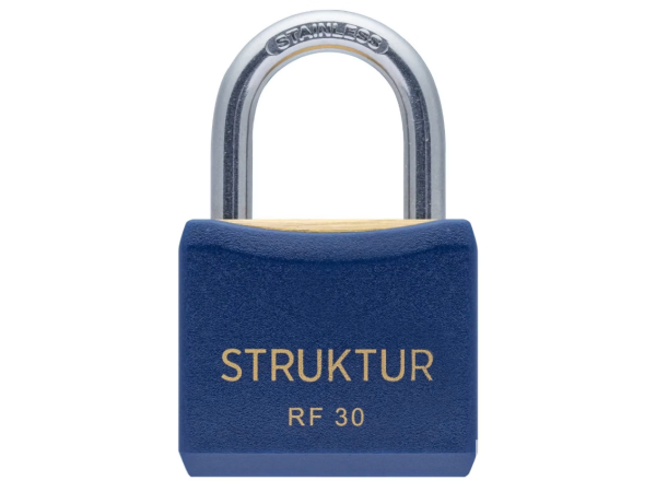 Hänglås Struktur RF 30, rostfri bygel, 10 st